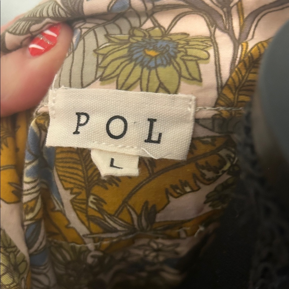 POL Cream and Yellow Patchwork Jacket - image 2